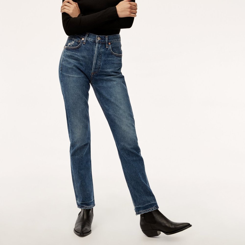 Citizens of Humanity Charlotte High Rise Straight Jeans Undertone 23